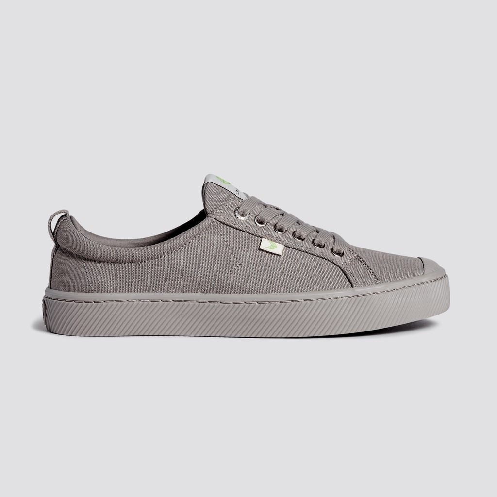 OCA LOW Cariuma Low Top Tela Vegan Grise Femme | PVC-1483773